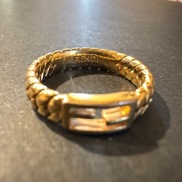 Fendi Gold Braided Ring - Picture 4 of 7